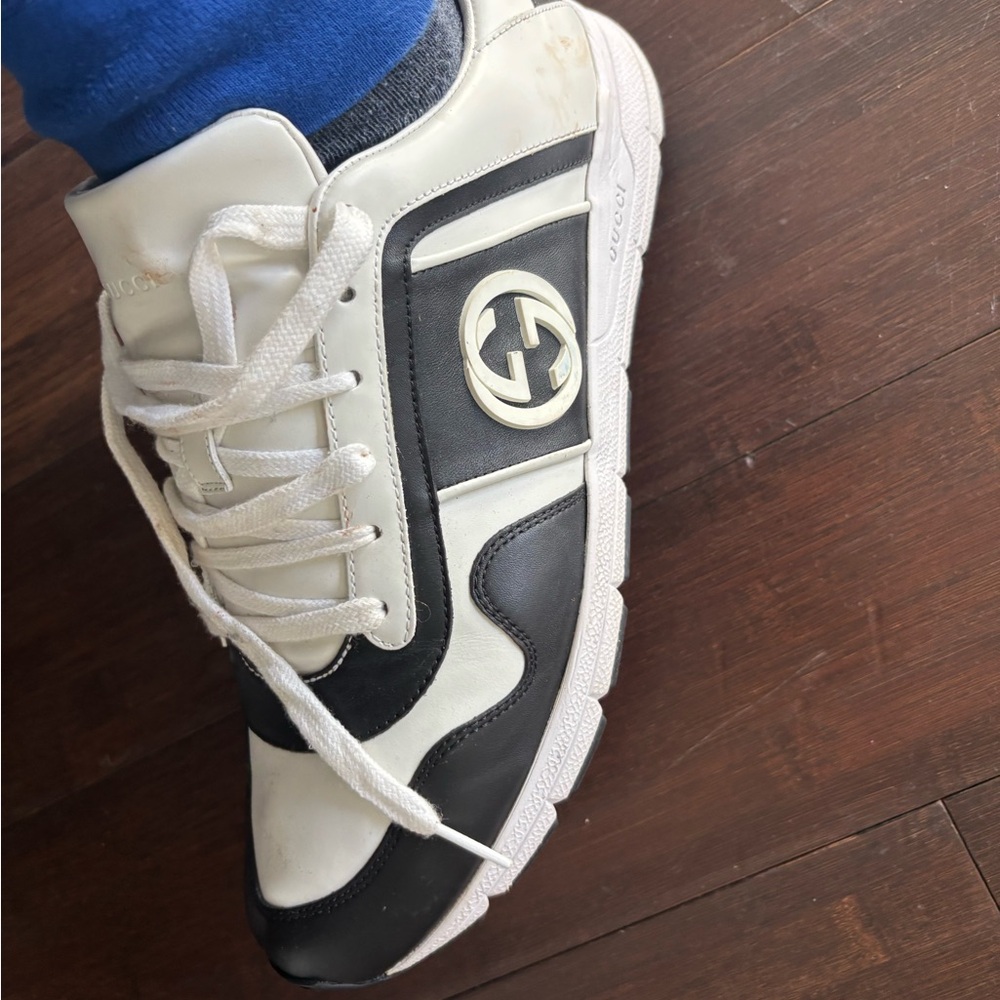 Gucci Black and White Men's Sneakers